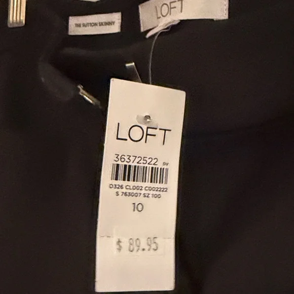 LOFT Black Skinny Trousers NWT - Picture 2 of 7